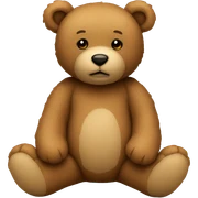 Light brown teddy bear sticker