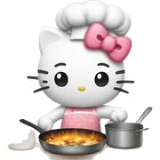 Hello kitty cooking sticker