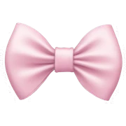 light pink bow  sticker