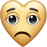 Sad heart sticker