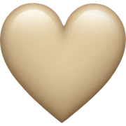 heart beige sticker