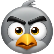 Angry bird sticker