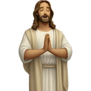 Jesus praying  sticker