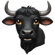 Black bull sticker