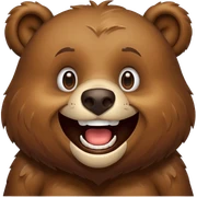 Bear laugh sticker
