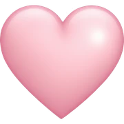light pink heart sticker