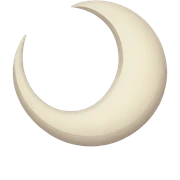 Crescent moon  sticker