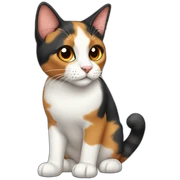 calico cat sticker