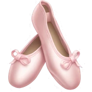 Pale pink ballet shoes sticker
