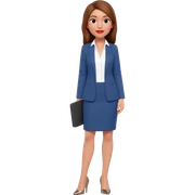 una mezcla girly de estos tres emojis 👩🏽‍💼💄👠 sticker