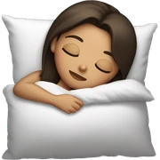 brunette girl sleeping sticker