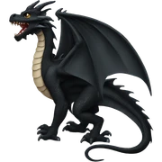 black dragon sticker