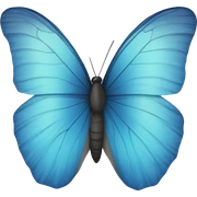blue butterfly  sticker