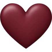 maroon heart sticker
