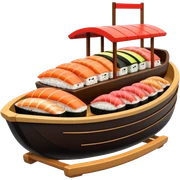 sushi boat sticker