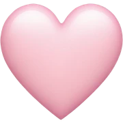 Light pink heart sticker