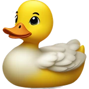 Yellow duck  sticker