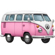 pink Volkswagen bus￼ sticker