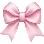 Light pink bow sticker