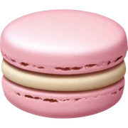 a pale pink macaroon  sticker