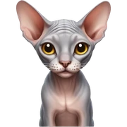 Happy sphynx cat  sticker