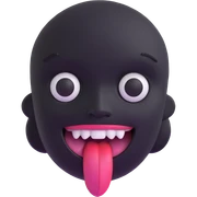 dead face with cross eyes and tongue out sticker