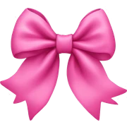 Pink bow sticker
