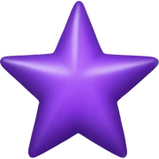 Purple star  sticker