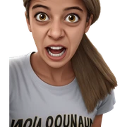 realistic portrait of young woman sticker