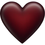 dark red heart sticker