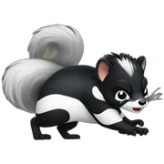 angry skunk sticker
