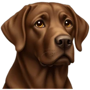 Brown labrador sticker