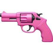 Pink gun sticker