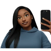 girl with phone indoors sticker