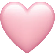 Light pink heart sticker