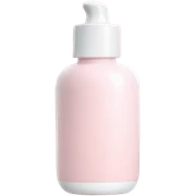pastel pink and white skincare bottle  sticker