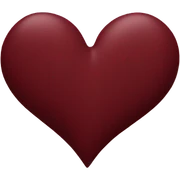 Maroon heart  sticker