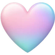 Pastel heart sticker