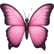 Pink butterfly sticker
