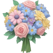 pastel bouquet sticker