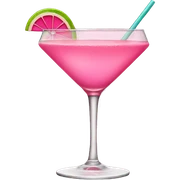 pink cocktail sticker