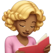 women reading love letter sticker