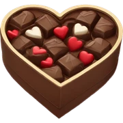 heart chocolate box sticker