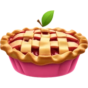 Apple pie colored pink  sticker