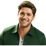 smiling boy in green jacket sticker