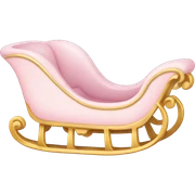 light pink sleigh sticker
