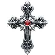 goth cross sticker