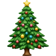 Preppy Christmas tree sticker