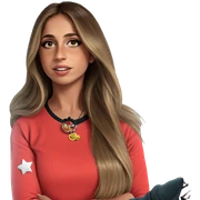 realistic portrait of a girl sticker