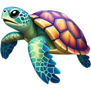 Little sea turtle  sticker